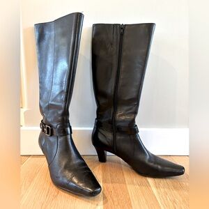 Ladies Anne Klein Black Dress Boots - Sz 7.5M